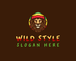 Wild Jamaican Lion logo design