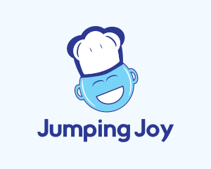 Happy Blue Chef logo design