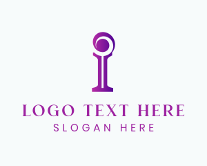Creative Business Serif Letter I logo design