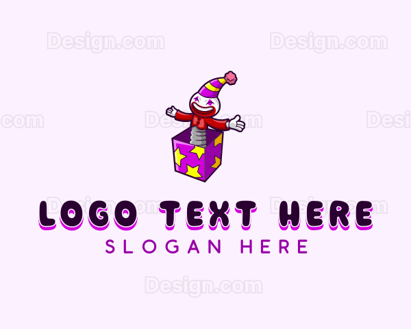 Fun Party Clown Logo