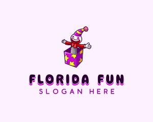 Fun Party Clown logo design