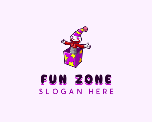 Fun Party Clown logo design