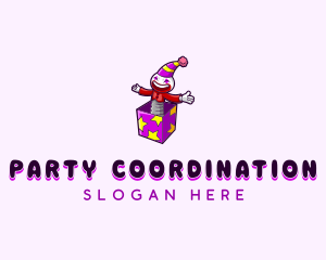 Fun Party Clown logo design