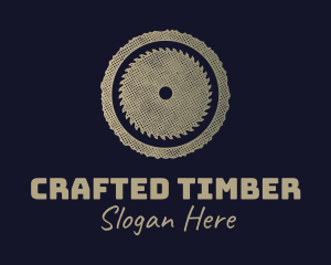 Rustic Lumberjack Wood Saw logo design