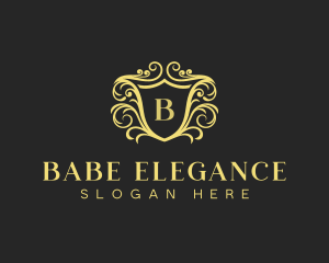 Luxury Regal Hotel Shield logo design