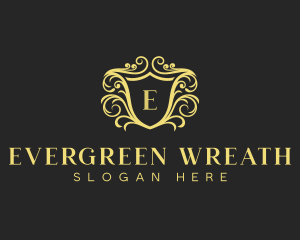 Luxury Regal Hotel Shield logo design