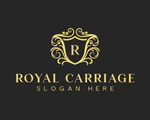 Luxury Regal Hotel Shield logo design