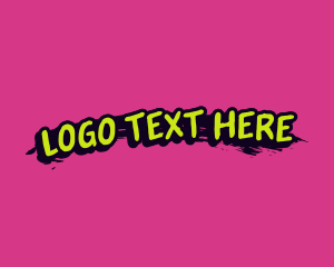 Paint Smudge Wordmark logo design