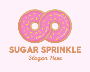 Infinite Donut Sprinkles logo design