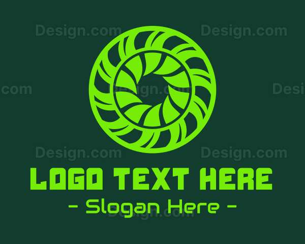 Green Toxic Circle Reactor Logo