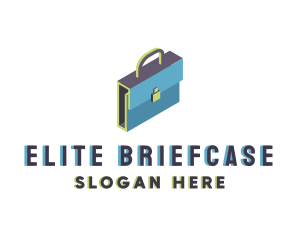 3D Modern Briefcase Bag logo