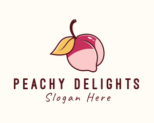 Peach Bikini Butt logo design