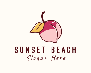 Peach Bikini Butt logo design