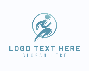 Sports Human Runner  logo design