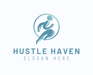 Sports Human Runner  logo design