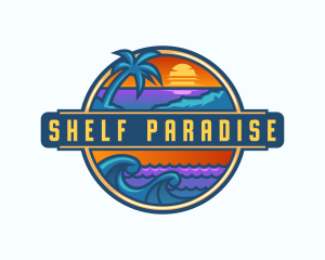 Resort Beach Vacation logo design