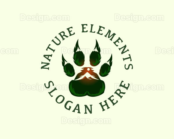 Outdoor Mountain Paw Logo