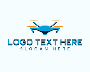 Drone Camera Quadcopter logo design