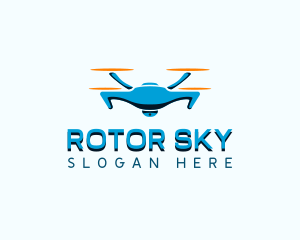 Drone Camera Quadcopter logo design