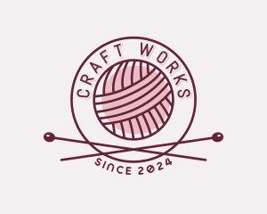 Yarn Weaving Handicraft logo design