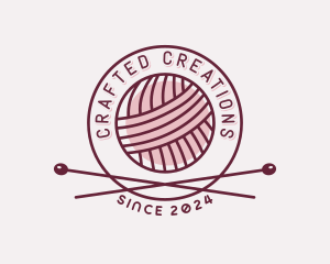 Yarn Weaving Handicraft logo design