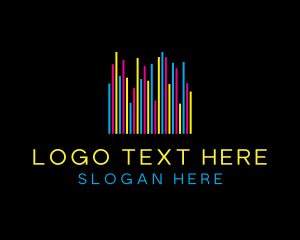 Colorful Neon Bars logo