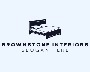 Interior Bed Furnishing logo design