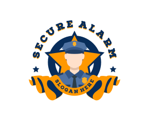 Security Police Officer logo design