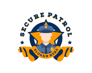 Security Police Officer logo design