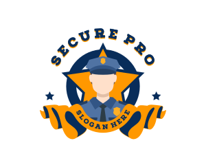 Security Police Officer logo design