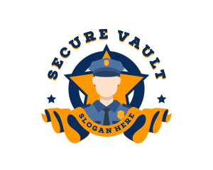 Security Police Officer logo design