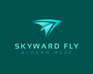 Plane Fly Arrow logo