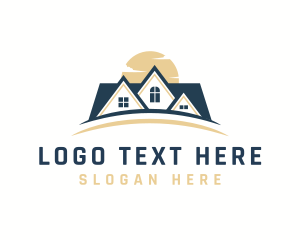 Real Estate Roof House  logo design