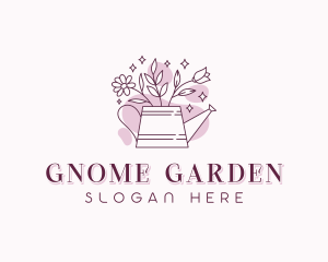 Gardening Watering Can logo design