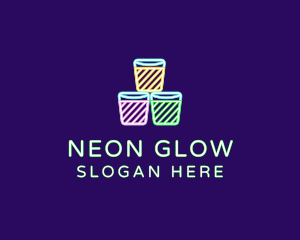 Neon Shot Glass Drinks logo