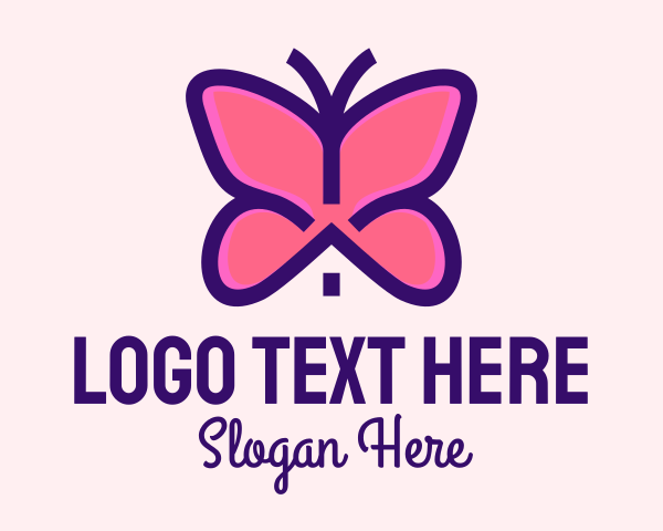 Pink Butterfly House logo