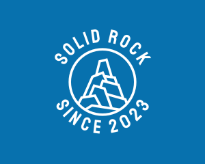 Rock Mountain Peak logo design