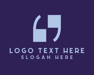 Block Quote Number 69 logo design