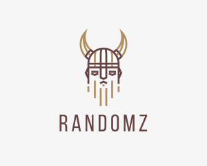 Outline Viking Helmet  Logo