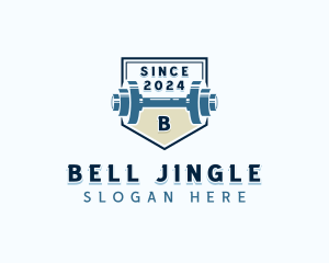 Dumbbell Weights Gym logo design