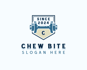 Dumbbell Weights Gym logo design