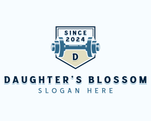 Dumbbell Weights Gym logo design