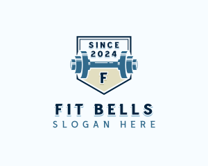 Dumbbell Weights Gym logo design