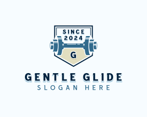 Dumbbell Weights Gym logo design