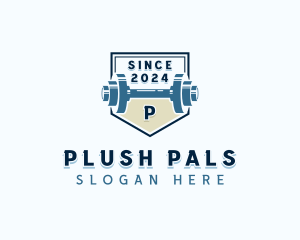 Dumbbell Weights Gym logo design