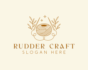 Crochet Yarn Weaving logo design