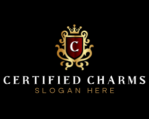 Elegant Shield Crest logo design