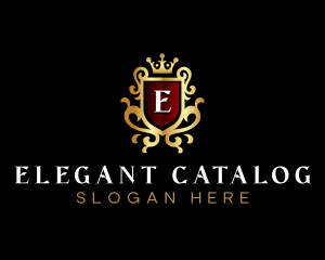 Elegant Shield Crest logo design