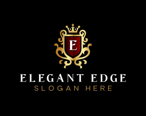 Elegant Shield Crest logo design