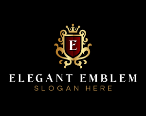 Elegant Shield Crest logo design